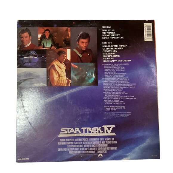 Star Trek IV The Voyage Home Original Motion Picture Soundtrack Vinyl Album 1986 - Picture 2 of 6